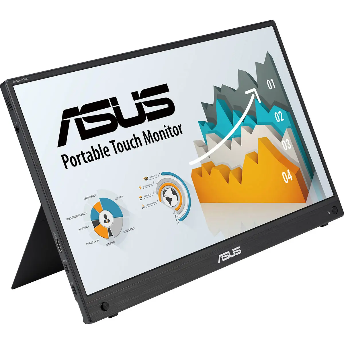 ASUS ZenScreen MB16AMTR 15.6" 16:9 Full HD Touchscreen Portable USB IPS LED Monitor