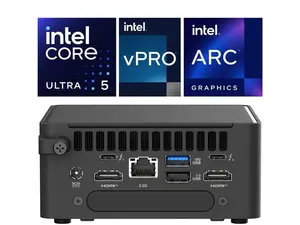 Asus NUC 15 Pro NUC15CRHV5 Barebone Mini PC - Intel Core Ultra 5 235H - 96 GB DDR5 SDRAM DDR5-5600/PC5-44800 Maximum RAM Support - W-Fi 7 - BT5.4 - .5 Gigabit Ethernet - 90 W  RNUC15CRHV50000U