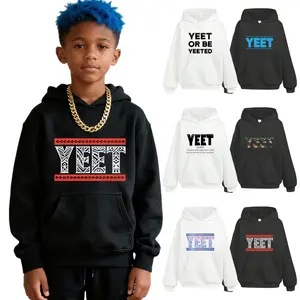 Yeet Tribal Art Funny Saying Meme Slang Teen Boys Girls Kids Winter Hoodie 1PCS