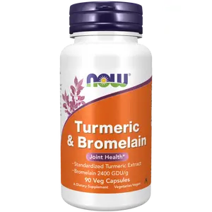 Turmeric & Bromelain 90 Vcaps by Now Foods
