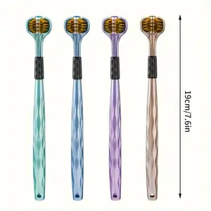 6pcs 3 Sides Toothbrush,Oral Cleanser Comfort  Clean Teeth Gums, Can Gently Care For Gums And Clean Tongue, Suitable For Home Daily Care