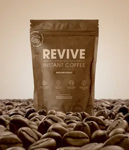 Alovéa REVIVE Coffee - Immune Optimized Nootropic Instant Coffee with Acemannan & Ganoderma - Beverage Supports Mental Focus & Healthy Metabolism