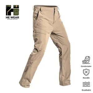 Men's Plaid Tactical Cargo Pants, Lightweight Stretchy Wear-Resistant Trousers with Multiple Pockets for Outdoor Hiking and Work, Menswear