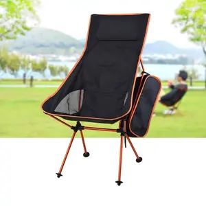 JW-040P Outdoor Folding Camping Chair Lightweight Compact Aluminum Frame Chairs with Storage Bag for Hiking Picnic