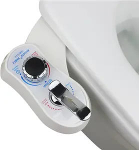 Bidet AMI910- Hot and Cold Water Bidet Attachment for Toilet - Self Cleaning Dual Nozzles(Frontal & Rear Wash) - Non-Electric Mechanical Bidet Toilet Attachment