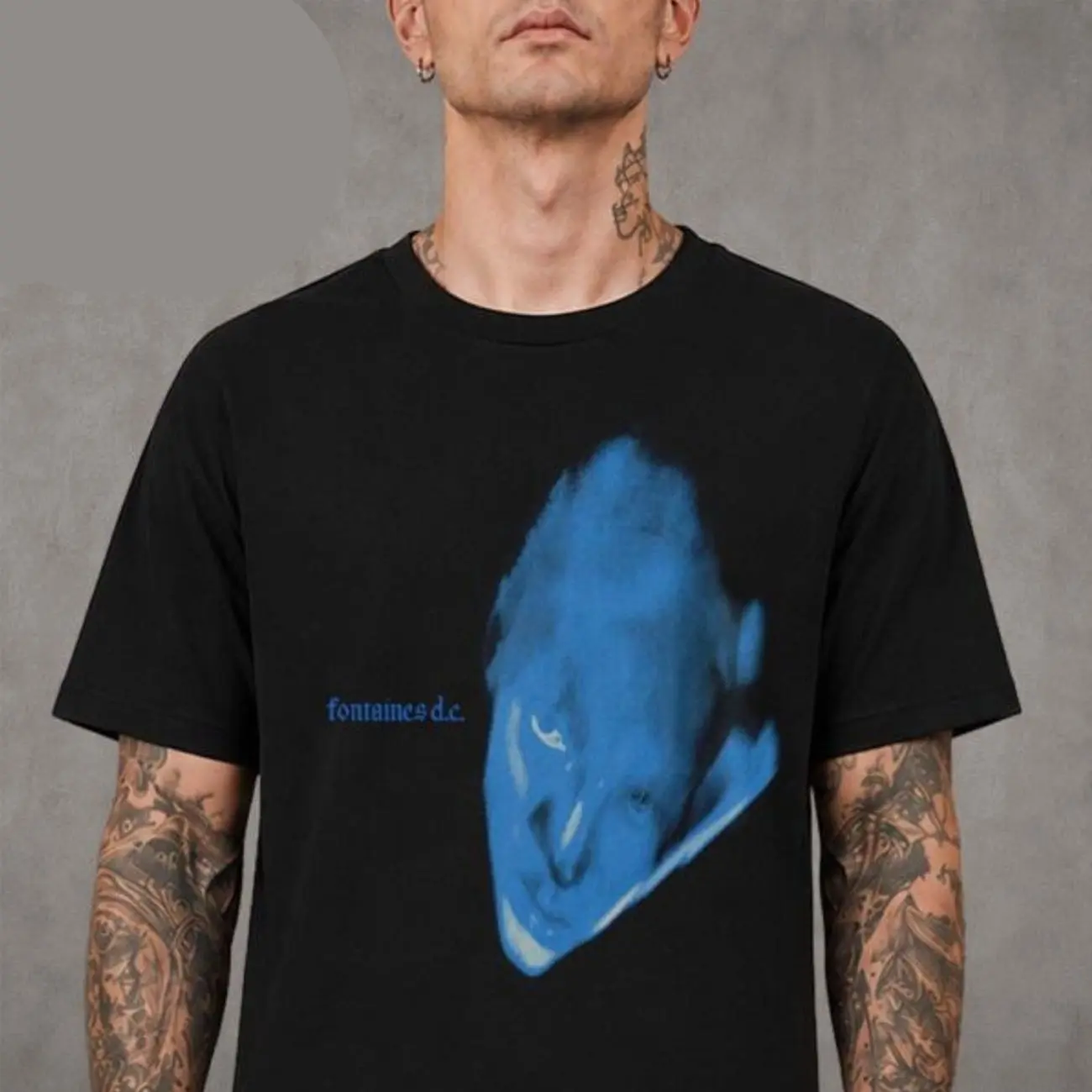 Fontaines D.C. Dopamine Chamber Blue Cover Black T-Shirt UWN