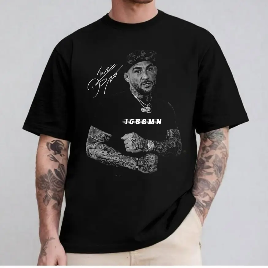 Dustin Poirier “IGBBMN” Cotton T-Shirt Dustin Poirier Graphic Tee UFC Combat Sports Fan Shirt MMA Fight Night Tee Gift for Men Women American Made Fightwear