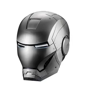 1:1 Collectible Iron Man MK2 Wearable Helmet The first official MK2 helmet on the market; Collection-grade multi-layer water-plated metal wire drawing process; 4 modes: Chinese & English Voice Control, Ring sensing control, Remote Control;