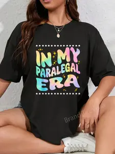 100% Cotton In My Paralegal Era Lawyer Attorney Lawyers T-Shirt