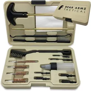 KDO Universal Handgun Cleaning Kit | American Company | Gun Cleaning Kit for Calibers .22.357/9mm.38.40.45 | Compatible with Handguns, Revolvers, and Pistols | Hard Portable Case
