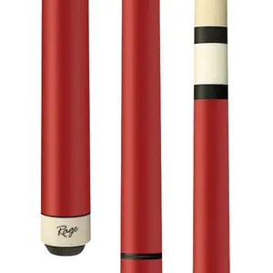 Rage Heavy Hitter 25 Oz Jump/Break Cue - Matte Red Finish, 100% Hard Rock Maple, Double Turbo Lock, 14mm Bakelite Tip, Wrapless Handle