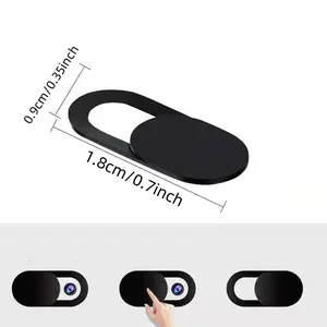 5-Pack Camera Lens Covers for iPhone & PC Laptops, Hard Shell Design, Protects Phone Cameras, Durable Plastic Material