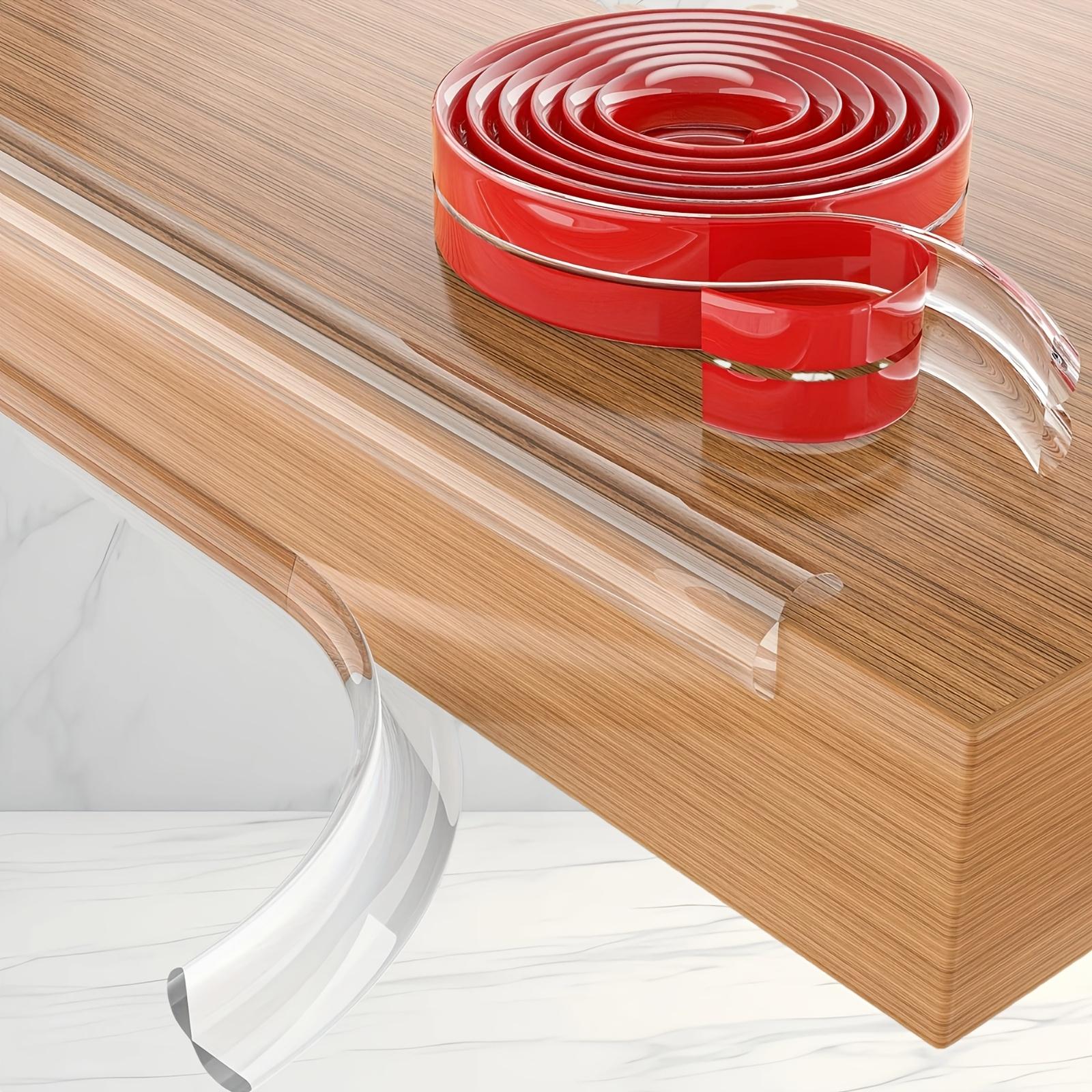 39-Foot Silicone Corner Guard, Pre-Applied Thick Soft Transparent Edge Strip, Ideal for Cabinets, Tables, And Drawers, Ensuring Kitchen Safety | Smooth End | Easy Installation, Furniture Corner Guard, Cabinet Corner Shield
