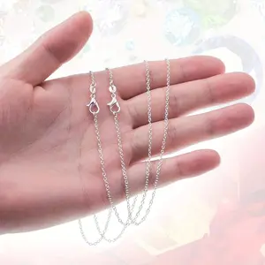 30pcs electroplated chain necklace set, jewelry making accessory, 1.2mm (20 inches/50cm)