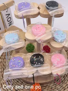 Squishy Cookie Toy keychain，Squishy Fidget Toys keychain Ultra-Soft Squishy Stress Relief Toys keychain,Slow Rising Rebound Sticky Cookie Dessert Kawaii Squishies Fidget Toy Stress Relieving  keychain Gifts