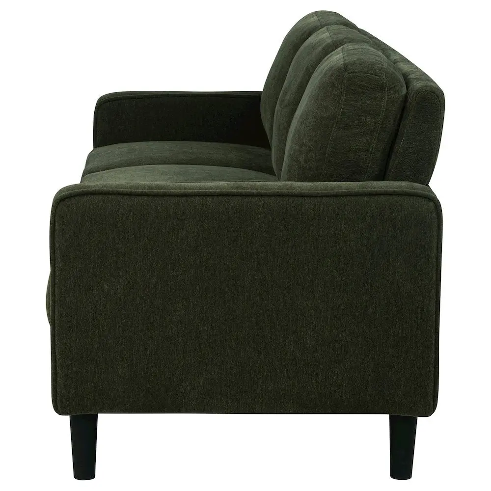 Ruth 77-inch Fabric Upholstered Track Arm Sofa Matcha Green