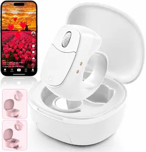Remote Scrolling Ring for Tiktok,Page Turner for Kindle App,Bluetooth Camera Shutter Remote for Android,iOS-Black