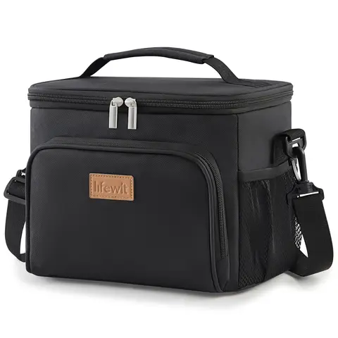 Lifewit Insulated Lunch Bag - Thermal, Durable, Multifunctional Thermal Bag for Men, Portable Cooler Tote with Adjustable Shoulder Strap, Spacious Capacity, Hand Wash Compatible (Back to School Haul Essential)