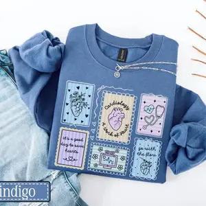 Cardiology Sweatshirt • Cardiac Nurse Stamp Work Sweater • Cardiovascular Tech Crewneck • Cardiology Gifts • Cardiologist Gift • CVICU Nurse