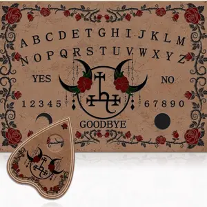 Vintage Rose Vine Pendulum Board Set, Decision Maker Pendulum, Halloween Party Occult Gift, Spirit Board with Small Boards