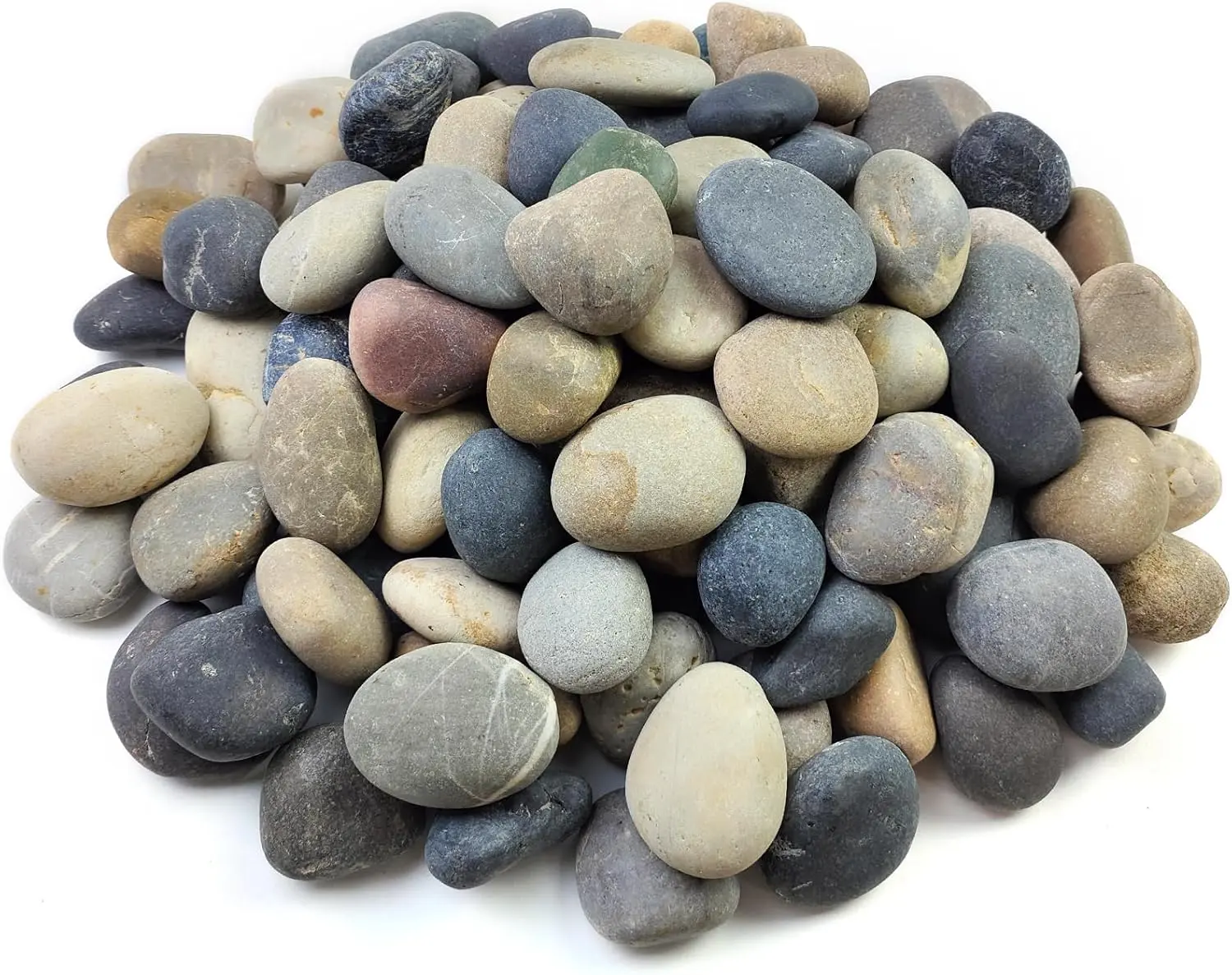 1 lbs Natural River Rocks Mexican Beach Pebbles, 2-3 Inch Decorative River Rocks for Landscaping Garden Paving Plant Rocks Crafting Walkways and Outdoor Decorative Stone