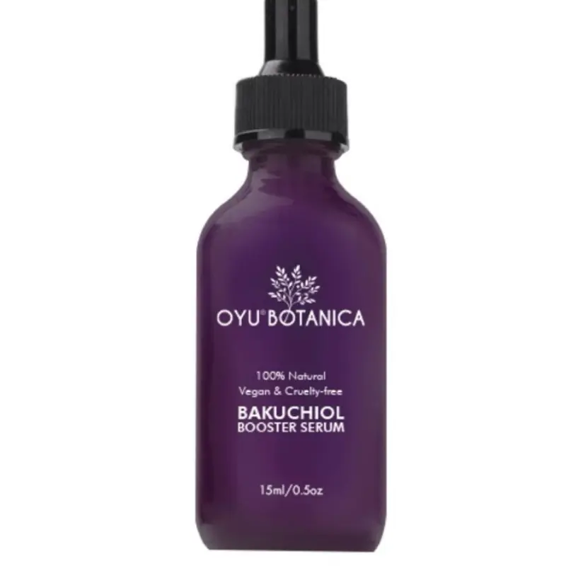 OYU Botanica Bakuchiol Booster Serum - Natural Retinol Alternative for Radiant Skin - Skincare Brightening Cosmetic