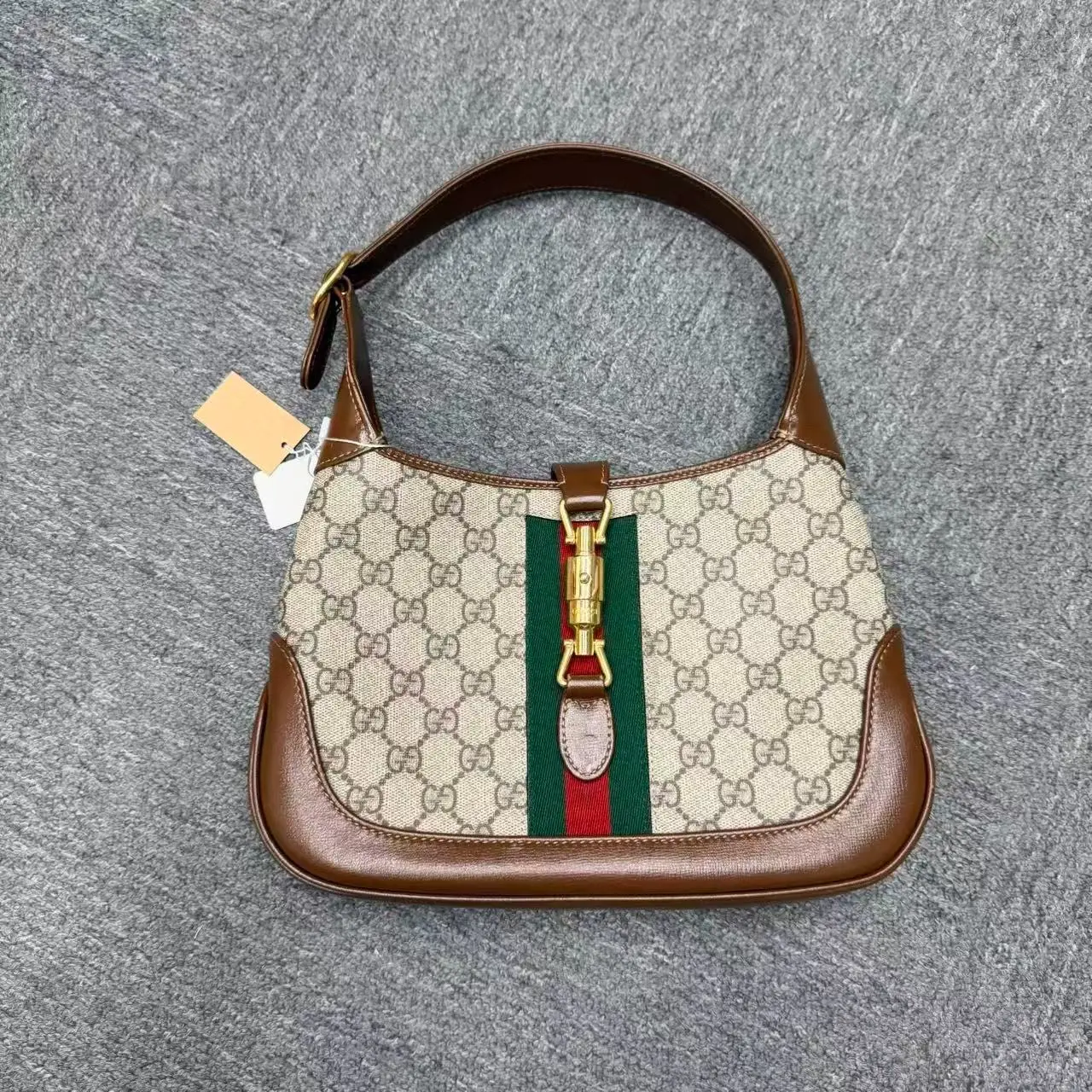 Pre-owned GUCCI Used Jackie 1961 Small GG Supreme Shoulder Bag