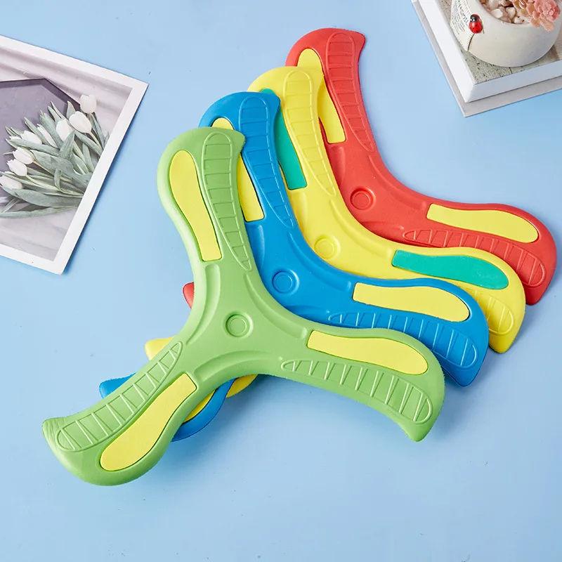 Children Boomerang Soft Three-leaf Cross Outdoor Toy Flying Disc Adult-kids Interactive Sports Toy for Puzzle Decompression Gift #RRB