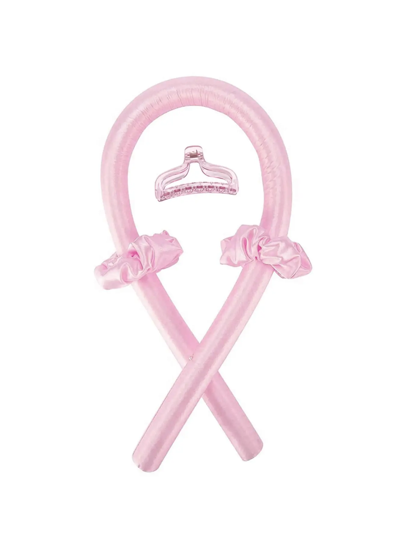 4-piece set of women's hair clip and hair ring, suitable for home and travel, heatless hair curler convenient portable, great tool for lazy curls, Heat Free Curls, Heatless Curling Set