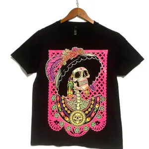 Green catrina -shirt Cotton Casual Summer