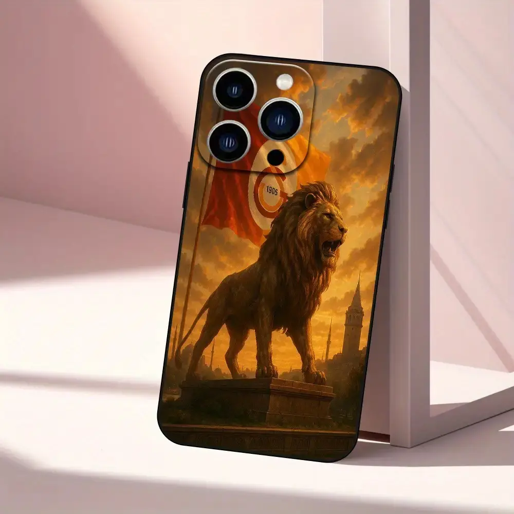 1pc Galatasaray Suitable For Apple 17/17pro/17Plus/17AIR for iPhone 16, 15, 14, 13, 12 and 11 Pro Max series mobile phone cases, shockproof mobile phone cases, suitable for men and women.
