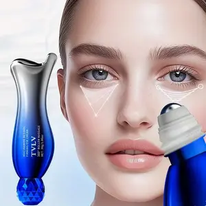 Retinol Niacinamide Rollerball Eye Cream, Moisturizing Hydrating Eye Serum, Smooth Skin, 360° Massage, Contains Plant Squalane, Moisturizer