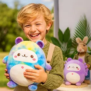 1pc Angel Salamander Plush Toy with Colorful Pink Wings, a Salamander Pillow, And a Doll. Perfect for Holiday Gifts And Presents