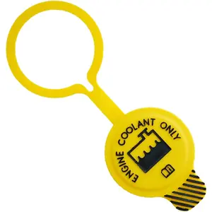 Engine Coolant Reservoir Cap,  Radiator Cap  Replacement Accessories, Coolant Overflow Bottle Cap, Compatible with   Cherokee  Coolant Tank Cap Clip, Yellow, 1 count