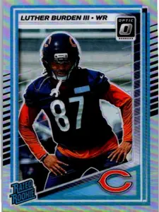 2025 Donruss Optic Football Luther Burden Rated Rookie Refractor Card