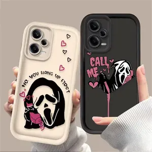 Spooky Screaming Ghost Face Phone Case — Compatible with iPhone 11–17 Pro Max/Plus Series and Samsung Galaxy S23– Series
