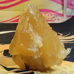 Honey Calcite Crystal Specimen Home Ornament