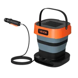 VEVOR Portable Cordless Pressure Washer with 2.64 Gal Tank, Foldable Power Washer 109 Max PSI, 3 Nozzles, Magnetic Sponge Brush Soft Bristle Brush, 78.7 in Hose, for Bike Cleaning, Patio, Camping