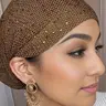 1 piece spring and summer elastic hot drilling cap fashion pullover hair cover hat Easter theme casual simple breathable elastic hat Lightweight Sun Hat Casual Headwear