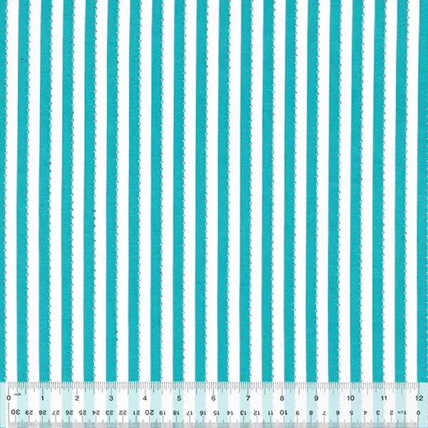 Fabric Anthology Aqua Stripes BeColourful by the Quarter Yard BC28Q-11