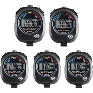 5Pcs Digital Stopwatch Timer - Interval Timer with Large Display - Home Improvement.
