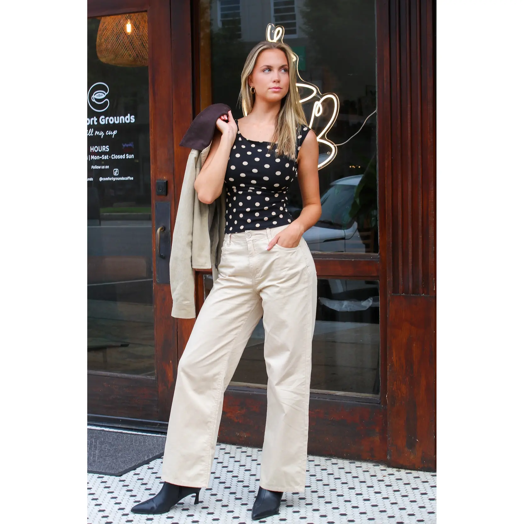 Camden Relaxed Straight Twill Pants