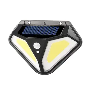 Solar Outdoor Lights - 2 Pack Solar Wall Lamp 50 COB LED Solar Light 1000LM 3 Lighting Modes Motion Sensor Waterproof for Front Door Backyard Garage Garden