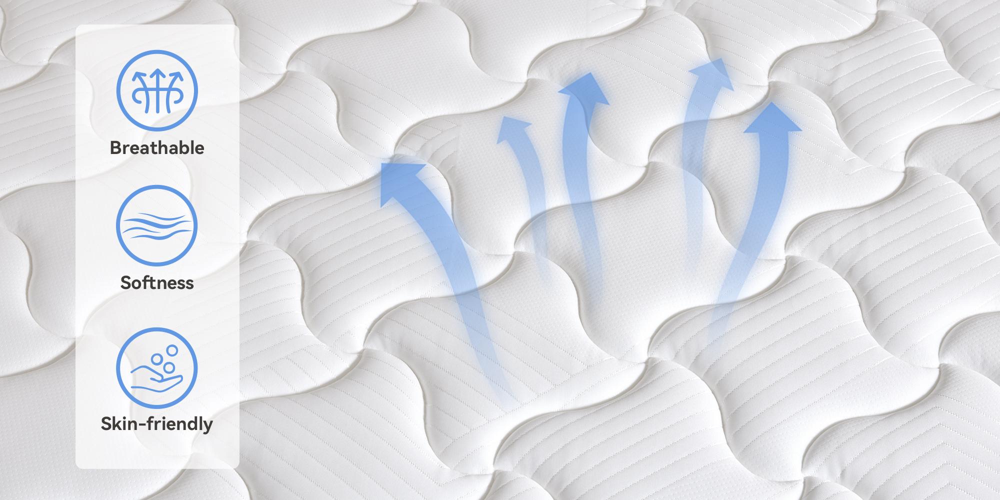 80x39" Twin XL Hybrid Mattress - Medium Firm Bed in a Box with Cooling Gel Memory Foam & Pocket Spring, Ergonomic Body Alignment & Motion Isolation, Pressure Relief for Dorm, Guest Room & Hotel