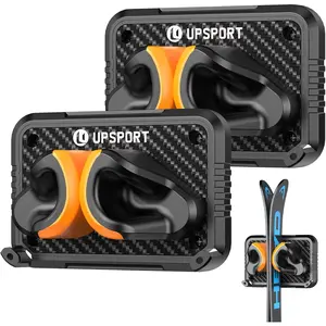 Ski Rack 2Pack Ski/Snowboard Wall Mount Skateboard Wall Mount Fits Any Ski/Snowboard Holds Up to 50lbs Winter Gear Organizer Vertical Ski Storage Rack for Home & Garage