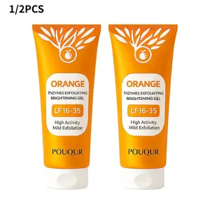Orange Exfoliating Gel, Moisturizer Face Body Scrub Gel,Deep Cleansing Moisturizing Facial Exfoliator,Natural Orange Peeling Gel Face Scrub，Halloween gift