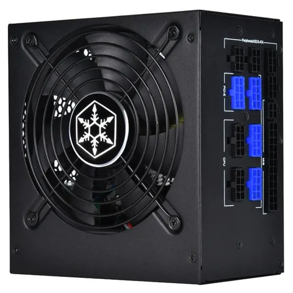 SilverStone Technologies ST85F-GS-V2 850 watt 140 mm Computer Power Supply PSU Fully Modular with 80 Plus Gold & Design Power Supply, Black