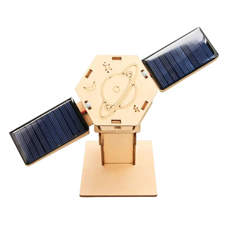 EFFUN Unisex Solar-Powered DIY Wooden STEM Craft Toys for Kids Ages 8+, Easy Assembly with Step-by-Step Illustrated Guide, Build 5 Projects (Tank, Satellite, Boat, Fan, Moon Rover), No Paint Included, Ideal for Holidays, Birthdays, Creative Play
