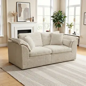 Modular Sectional Sofa, Cloud Boneless Couches for Living Room, Modern Modular Sectional Sofa, Oversized, Warm White