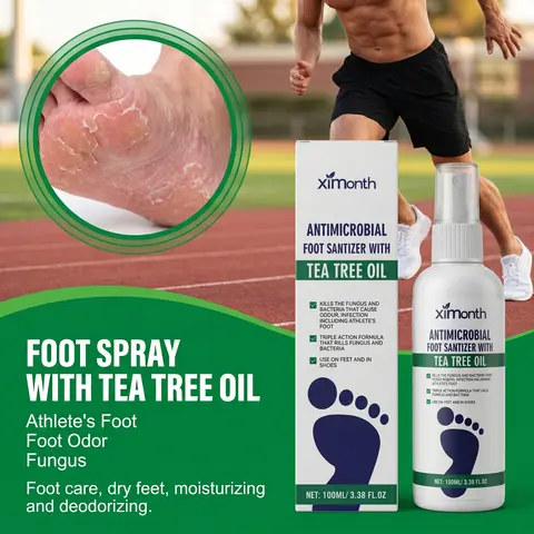 Tea Tree Oil Foot Spray for Dry, Cracked Heels – Deep Moisturizing & Softening Treatment, Moisturizer, Foot Lotion, Daily